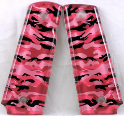 Real Camo Pink featured on 1911 Fullsize Left Side Safety Pistol Grips