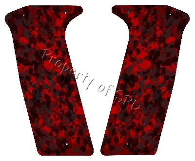 Spot Camo Red featured on Planet Eclipse Ego 07 08 GEO Etek 3&4 Paintball Marker Grips