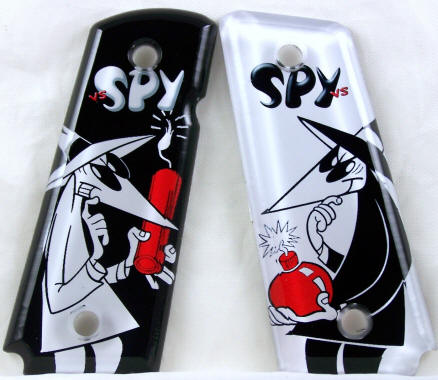 Spy vs Spy featured on 1911 Compact Pistol Grips 
