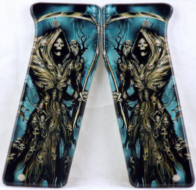 Grim Reaper Grey featured on Empire Invert Mini Paintball Marker Grips