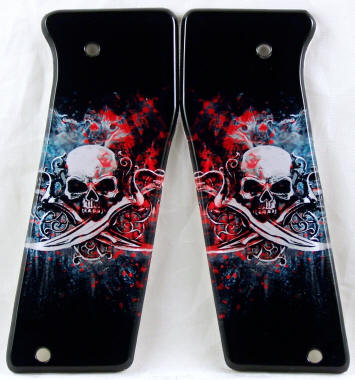 Skull and Swords featured on Empire Invert Mini Paintball Marker Grips 
