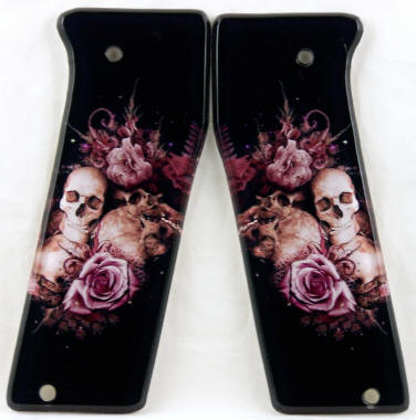 Skulls and Roses 2 featured on Empire Invert Mini Paintball Marker Grips
