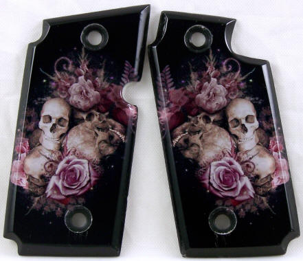 Skulls and Roses 2 featured on Sig Sauer P238 Pistol Grips