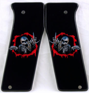 Skully Up Yours featured on Empire Invert Mini Paintball Marker Grips