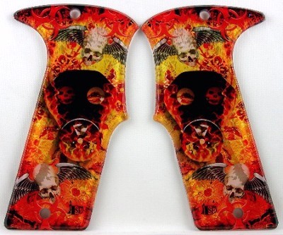 The Chamber Red featured on Planet Eclipse Ego 09 10 Geo 2 Paintball Grips